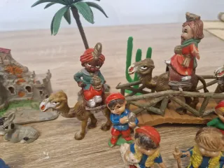 Antiguo nacimiento Belen pesebre Oliver Pech pvc c