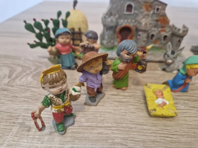 Antiguo nacimiento Belen pesebre Oliver Pech pvc c