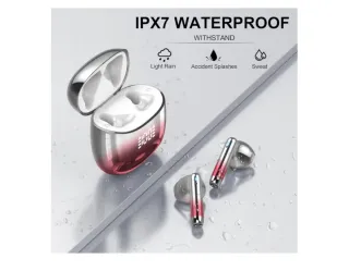 Auriculares Inalámbricos Bluetooth Rojo/Plata