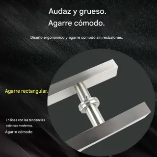 (Nuevo) Tirador puerta cuadrado