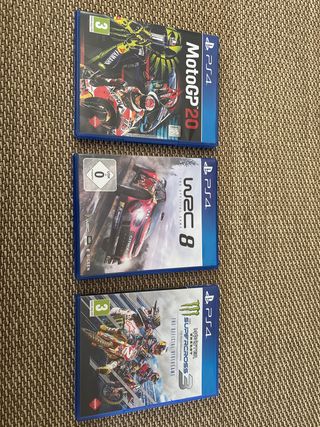 PS4 MotoGP 20, WRC 8, Motocross 3