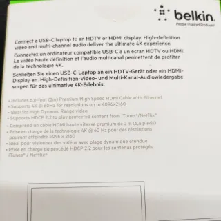 Adaptador Belkin USB-C a HDMI