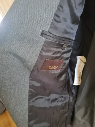 Traje de chaqueta gris caballero