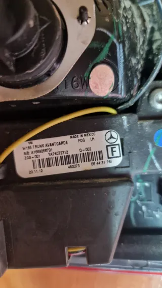 Pilotos Traseros Internos Mercedes Benz W166