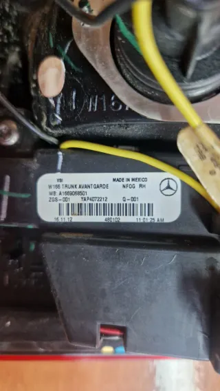 Pilotos Traseros Internos Mercedes Benz W166