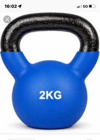 4 Pese Kettlebell 2kg Blu