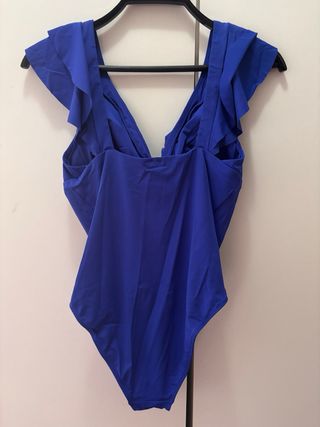 Bañador Moldeador Woman Secret Volantes Azul