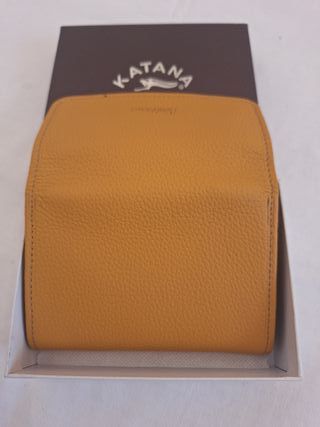 Portafoglio donna pelle Katana senape