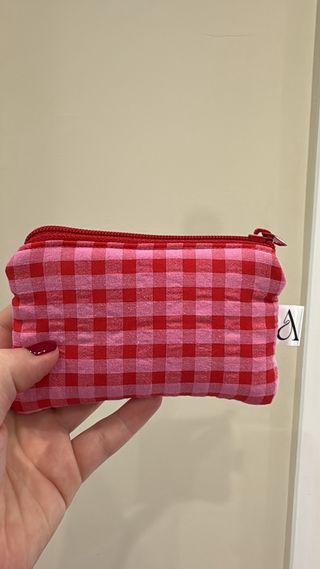 Monedero hecho a mano vichy