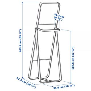 Espejo de pie fresno 52x167cm.