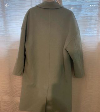 Abrigo Mango Verde menta Handmade