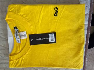 Camiseta Dolce & Gabbana D&G Amarilla Talla S
