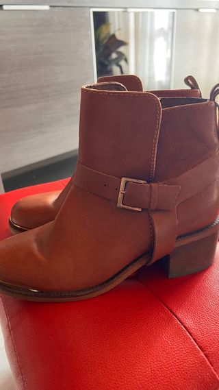 Botines Stradivarius Marrones Mujer