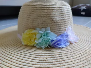 Cappelli bambina paglia decorati