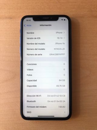 iPhone XS 64GB Negro