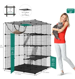 Jaula Grande para Gatos - Parque de Juego