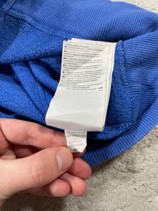 Sudadera Cremallera Nike Azul Talla XS