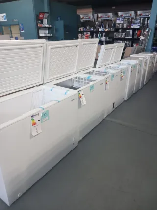 Arcón congelador con defecto embalaje desde