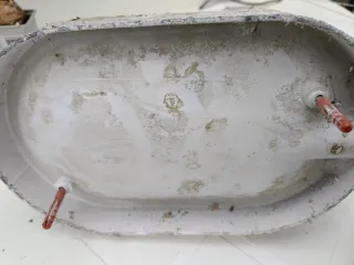 Due faretti da esterno bianco e trasparente