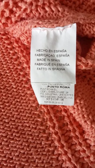 Chaqueta de punto, mujer Punt Roma, talla M