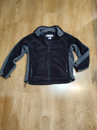 Chaqueta Columbia Polar Beige y Negra