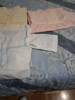 3 Camisones: 2 manga larga, 1 corta,sin estre amar