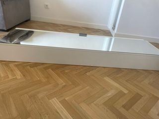 Armario Zapatero con Espejo Blanco