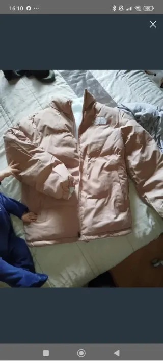 Abrigo The North Face rosa mujer invierno