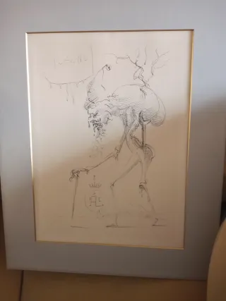 4 Láminas Las Estaciones del Año 27x37, 1 enmarcad