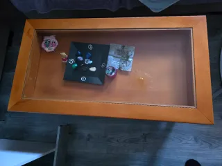 Mesa de centro madera y cristal