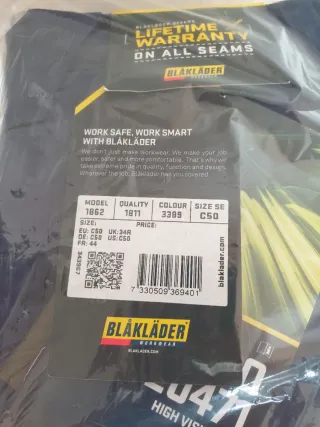 Pantaloni da lavoro Blaklader Blu/Giallo