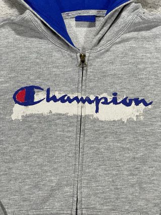 Sudadera Cremallera Champion Gris Talla XS