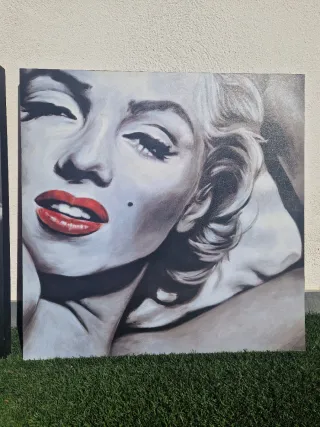 Cuadros Marilyn Monroe y Audrey Hepburn