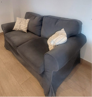 Sofá IKEA EKTORP 2 plazas gris