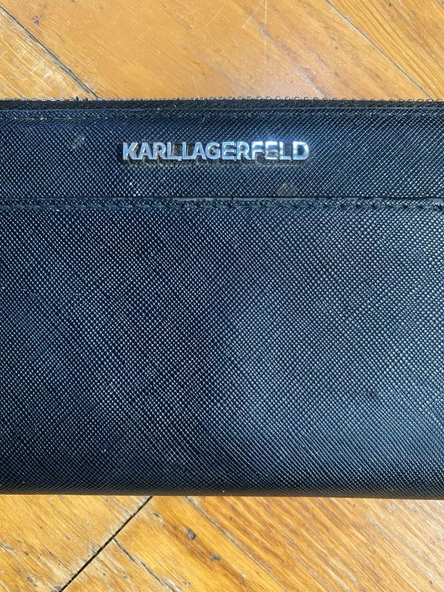 Portafoglio Karl Lagerfeld Nero Saffiano