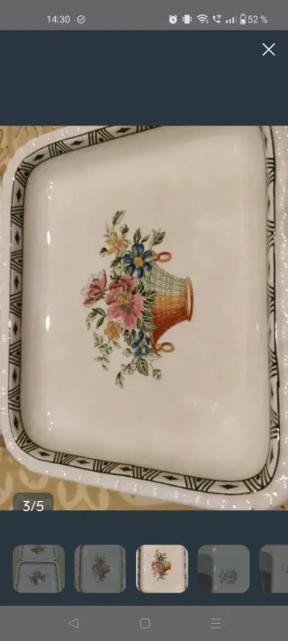 2 Bandejas La Cartuja Pickman Porcelana