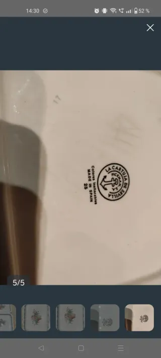 2 Bandejas La Cartuja Pickman Porcelana