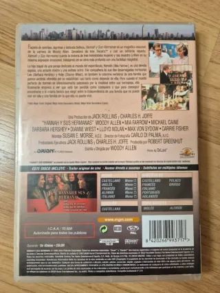 DVD Trilogía Londinense y Hannah y sus hermanas.