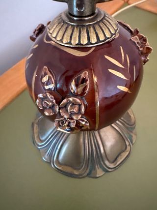 Lámpara de mesa cerámica y metal