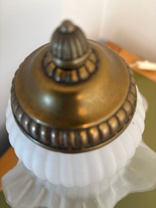 Lámpara de mesa cerámica y metal