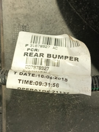 PARAGOLPES TRASERO VOLVO XC40 D4204T12
