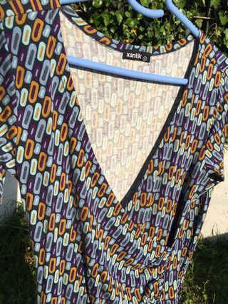 Vestido Xantik estampado talla S
