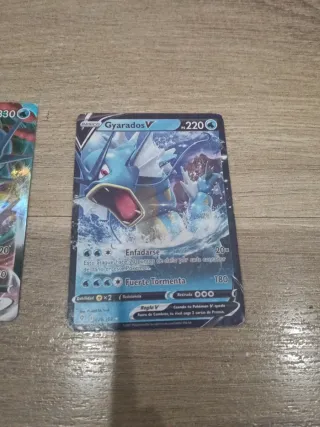 2 Cartas Pokémon Gyarados V y VMAX