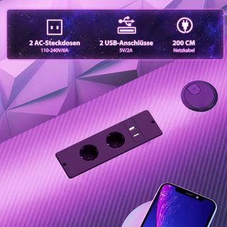 Scrivania da Gaming ODK LED