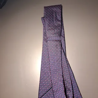 Cravatta E.Marinella blu e rosse