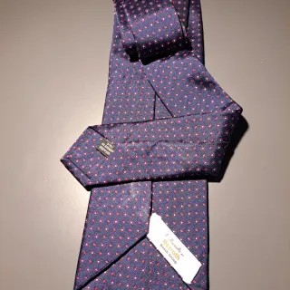 Cravatta E.Marinella blu e rosse