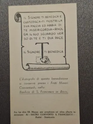 Santini San Francesco anni 50