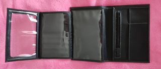 Cartera polipiel negra