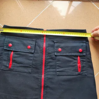 Minifalda  con Cremallera Roja