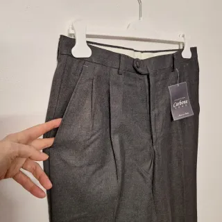 Pantaloni Uomo Carbone Grigio